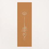 Einsamer Schlichter Hintergrund - Rost + Dove Yoga Yogamatte (Vorderseite)