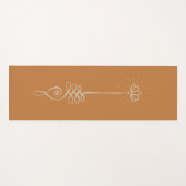 Einsamer Schlichter Hintergrund - Rost + Dove Yoga Yogamatte (Vorderseite (Horizontal))