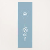 Einsamer Schlichter Hintergrund - Sky + Snow Yoga Yogamatte (Vorderseite)