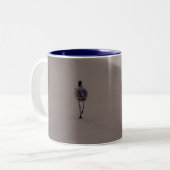 Einsamer Shorebird Zweifarbige Tasse (Vorderseite Links)