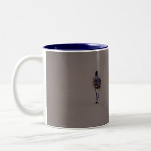 Einsamer Shorebird Zweifarbige Tasse