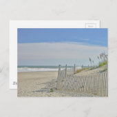 einsamer Strand Postkarte (Vorne/Hinten)