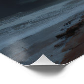 Einsamer Wanderer Sturmwolkenportal Poster (Ecke)