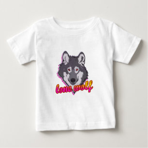 Einsamer Wolf, Achtzigerjahre Art! Baby T-shirt