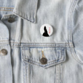Einsamer Wolf, der deinen Namen heult, individuell Button (Beispiel)