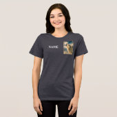 EINSAMER WOLF FEIERLICHES HEULEN Tri-Blend SHIRT (Vorderseite voll)