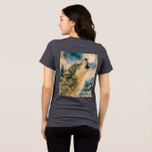 EINSAMER WOLF FEIERLICHES HEULEN Tri-Blend SHIRT (Rückseite voll)