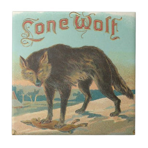 Einsamer Wolf Fliese