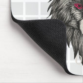 Einsamer Wolf Grid Mauspad (Ecke)