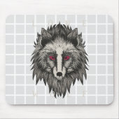 Einsamer Wolf Grid Mauspad (Vorne)