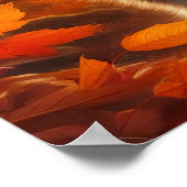 Einsamer Wolf im Wald: Einsamkeit mitten in der Na Poster (Ecke)