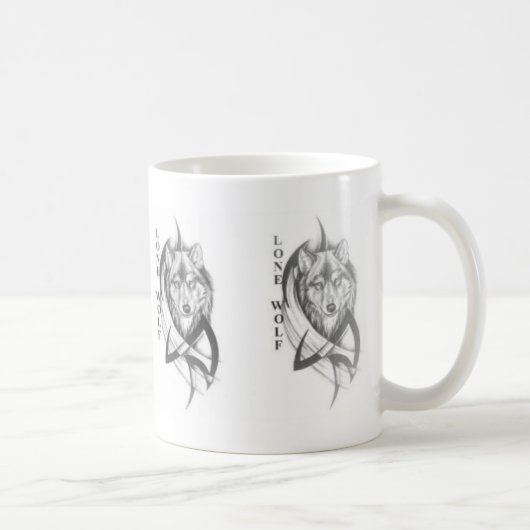 Einsamer Wolf Kaffeetasse (Rechts)