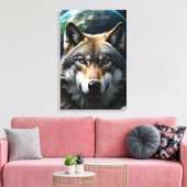 Einsamer Wolf Leinwanddruck (Insitu (Wohnzimmer))