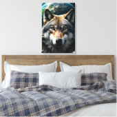 Einsamer Wolf Leinwanddruck (Insitu (Schlafzimmer))