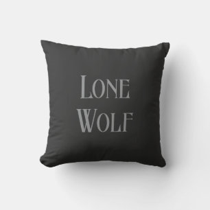 Einsamer Wolf Männlicher Sigma Moderne Minimalisti Kissen