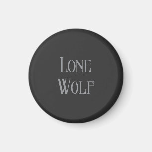 Einsamer Wolf Männlicher Sigma Moderne Minimalisti Magnet