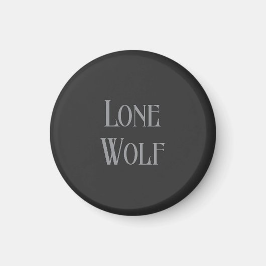 Einsamer Wolf Männlicher Sigma Moderne Minimalisti Magnet (Vorne)