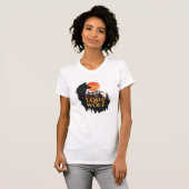 Einsamer Wolf oder Ihre Nachricht, Silhouette Wolf T-Shirt (Vorne ganz)