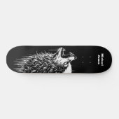 Einsamer Wolf Personalisiert Skateboard (Horizontal)