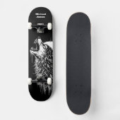 Einsamer Wolf Personalisiert Skateboard (Vorderseite)