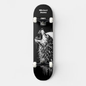 Einsamer Wolf Personalisiert Skateboard (Vorderseite)