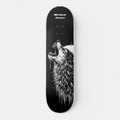Einsamer Wolf Personalisiert Skateboard (Vorderseite)