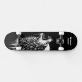 Einsamer Wolf Personalisiert Skateboard (Horizontal)