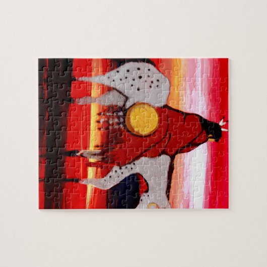 Einsamer Wolf Puzzle (Horizontal)