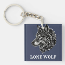 EINSAMER WOLF SCHLÜSSELANHÄNGER