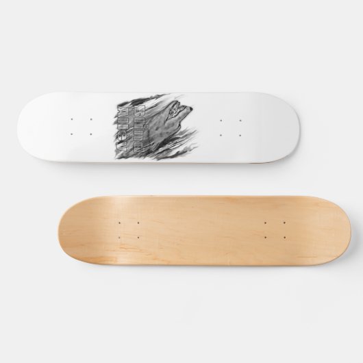 Einsamer Wolf Skateboard (Horizontal)