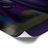 Einsamer Wolf Superheld Poster (Ecke)