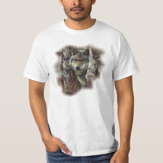 einsamer Wolf T-Shirt (Vorderseite)