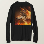 Einsamer Wolf T-Shirt (Design Rückseite)