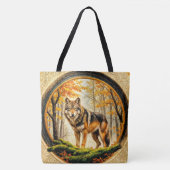 Einsamer Wolf Tasche (Vorderseite)