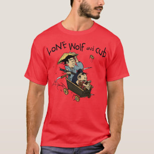 einsamer Wolf und Kind Ronin T-Shirt