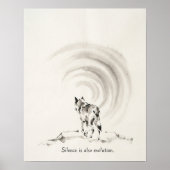 Einsamer Wolf Wandkunst Druck Poster (Vorne)