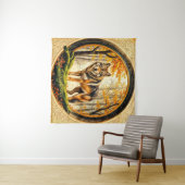 Einsamer Wolf Wandteppich (Beispiel (Horizontal))