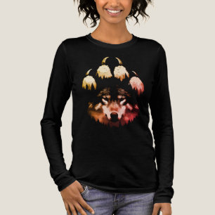 Einsamer Wolf. Wilde Seele Tri-Blend Shirt