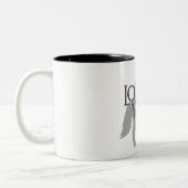 EINSAMER WOLF ZWEIFARBIGE TASSE (Links)