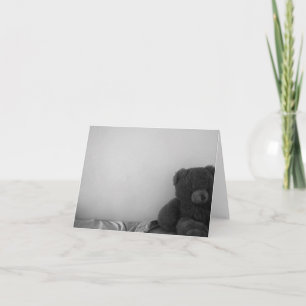 Einsames Bärnfreier raum notecard Karte