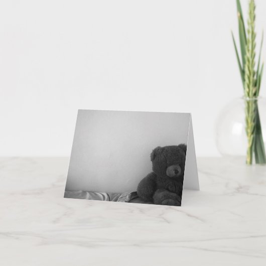 Einsames Bärnfreier raum notecard Karte (Vorderseite)