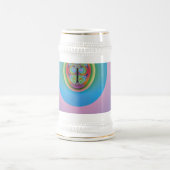 Einsames Blau Bierglas (Mittel)