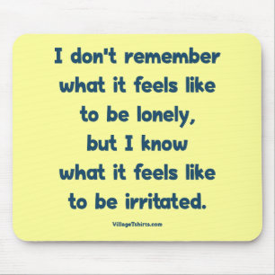 Einsames gereizt mousepad