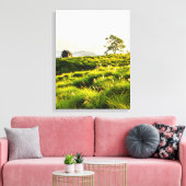 Einsames Haus und einsamer Baum Leinwanddruck (Insitu (Wohnzimmer))