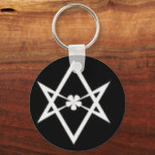 einsames Hexagramm Schlüsselanhänger (Vorderseite)