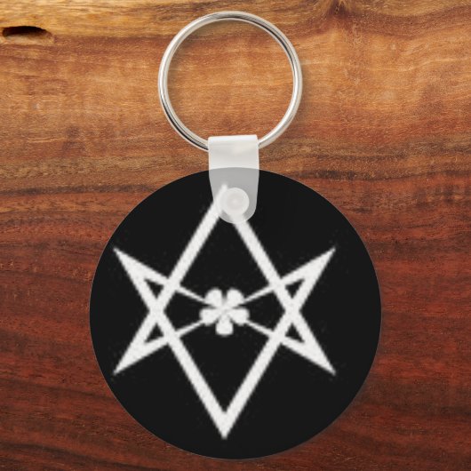 einsames Hexagramm Schlüsselanhänger (Vorderseite)