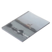 Einsames Leuchtturm-Spiralnotizbuch Notizblock (Linke Seite)