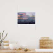 Einsames Pferdeweiden Poster (Küche)