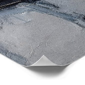 Einsamkeit – Abstrakte Figur in städtischer Stille Poster (Ecke)