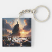 Einsamkeit am Meer DER Herr ist mein Fels Schlüsselanhänger (Rückseite)